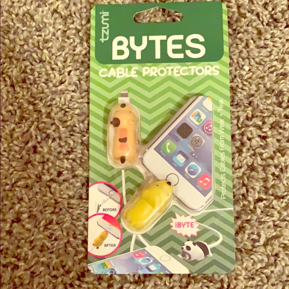 Bytes cable protectors.